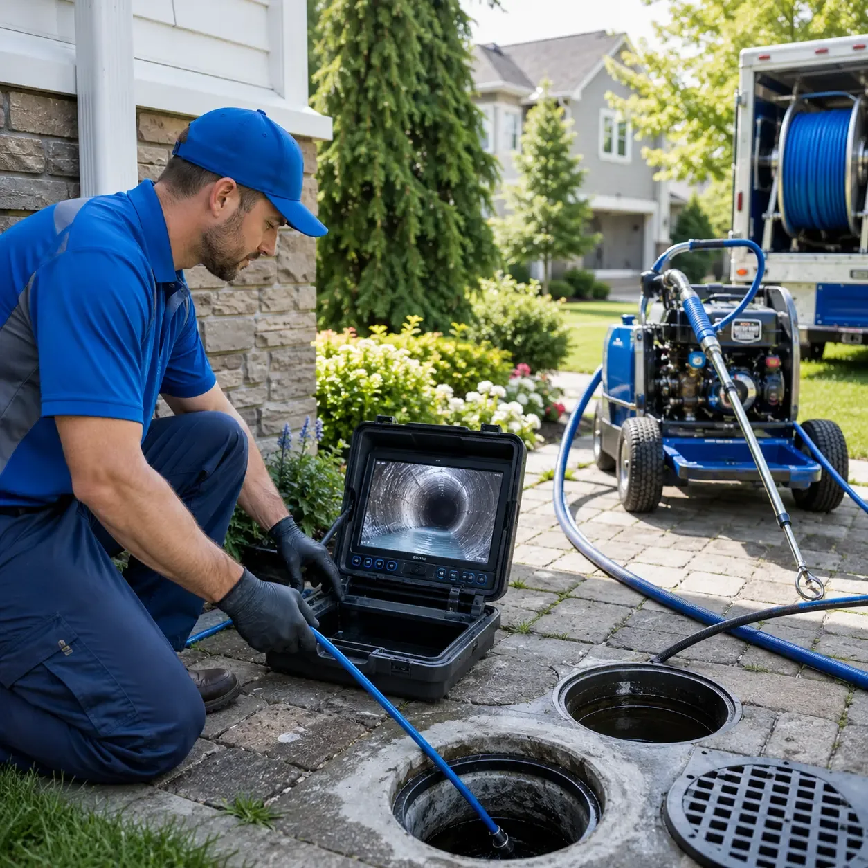 Outdoor drain cleaning professionals serving Lafferty, OH